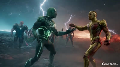 Marvel Accion films Pelea hyper epica de IA Create Video