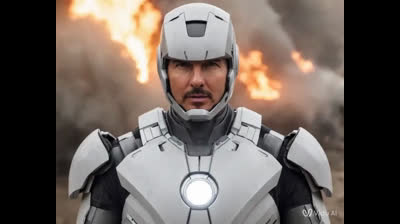 Tom Cruise Como Iron Man .universe paralello .por IA