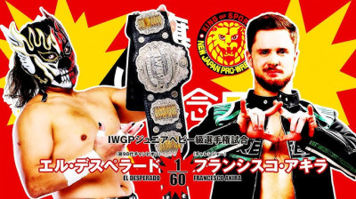 NJPW 53rd Anniversary-El Desperado vs Francesco Akira