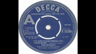 Fenmen (1965) - I've Got Everything You Need Babe